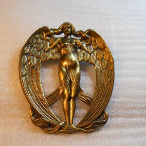 Vintage - Winged Angel Goddess Pin  12-30